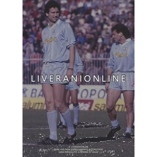 RETROSPETTIVA UBALDO RIGHETTI CALCIATORE NELLA FOTO UBALDO RIGHETTI CON LA MAGLIA DELL\'UDINESE AG ALDO LIVERANI SAS