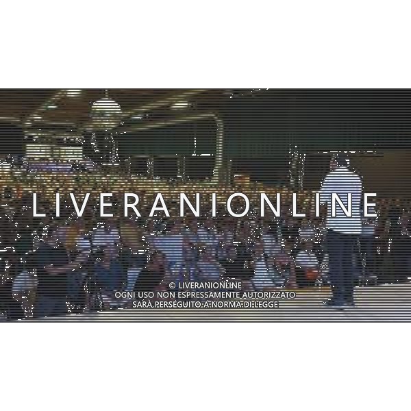 il ministro dell\'interno Matteo Salvini alla festa della Lega di Adro, Adro 21 luglio 2019. Ph Fotolive Fabrizio Venezia / AGENZIA ALDO LIVERANI SAS
