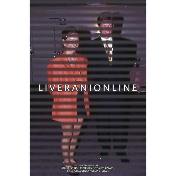 RETROSPETTIVA STEFAN REUTER CALCIATORE NELLA FOTO STEFAN REUTER CON LA MOGLIE ALLA PRESENTAZIONE NEL 1991 ALLA JUVENTUS AG ALDO LIVERANI SAS