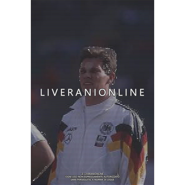 RETROSPETTIVA STEFAN REUTER CALCIATORE NELLA FOTO STEFAN REUTER CON LA MAGLIA DELLA NAZIONALE DELLA GERMANIA AG ALDO LIVERANI SAS