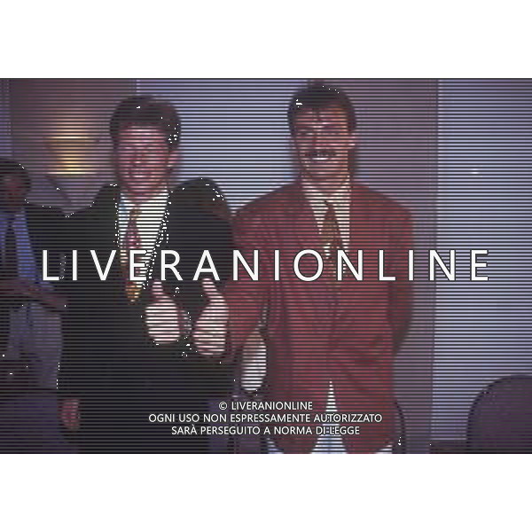 RETROSPETTIVA STEFAN REUTER CALCIATORE NELLA FOTO STEFAN REUTER CON JURGEN KOHLER ALLA PRESENTAZIONE NEL 1991 ALLA JUVENTUS AG ALDO LIVERANI SAS