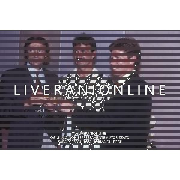 RETROSPETTIVA STEFAN REUTER CALCIATORE NELLA FOTO STEFAN REUTER CON JURGEN KOHLER E FRANCESCO MORINI ALLA PRESENTAZIONE NEL 1991 ALLA JUVENTUS AG ALDO LIVERANI SAS
