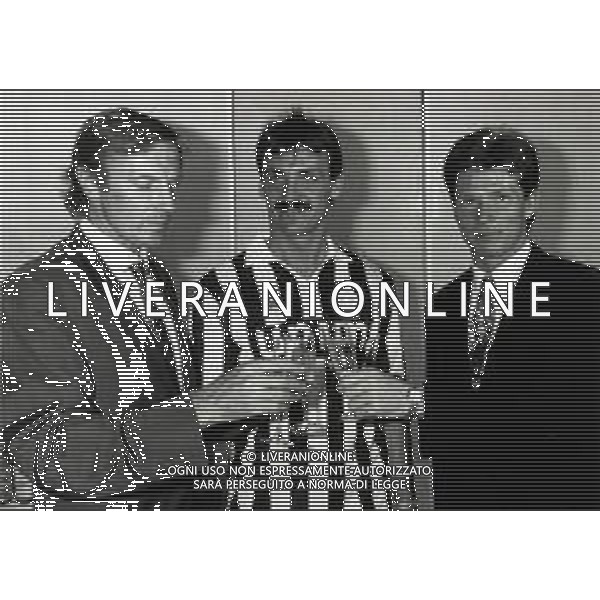 RETROSPETTIVA STEFAN REUTER CALCIATORE NELLA FOTO STEFAN REUTER CON JURGEN KOHLER E FRANCESCO MORINI ALLA PRESENTAZIONE NEL 1991 ALLA JUVENTUS AG ALDO LIVERANI SAS
