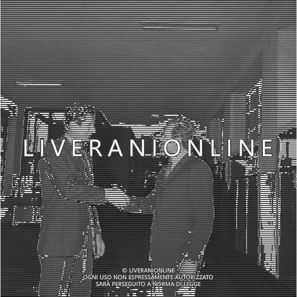 RETROSPETTIVA HERIBERTO HERRERA ALLENATORE CALCIO NELLA FOTO GIAMPIERO BONIPERTI CON HERIBERTO HERRERA NELL\'ANNO 1970 AG ALDO LIVERANI SAS