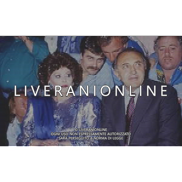 CORRADO FERLAINO, dirigente sportivo, ex proprietario del Napoli Calcio - RETROSPETTIVA nella foto CORRADO FERLAINO con la cantante angela luce ©ARCHIVIO / AGENZIA ALDO LIVERANI SAS