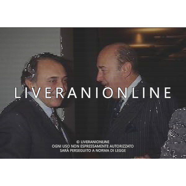CORRADO FERLAINO, dirigente sportivo, ex proprietario del Napoli Calcio - RETROSPETTIVA nella foto CORRADO FERLAINO nel 1987 con il Presidente Paolo Mantovani ©ARCHIVIO / AGENZIA ALDO LIVERANI SAS