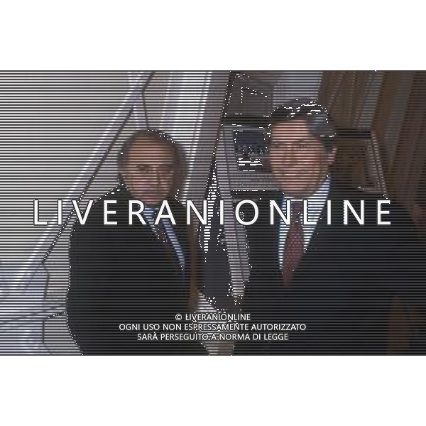 CORRADO FERLAINO, dirigente sportivo, ex proprietario del Napoli Calcio - RETROSPETTIVA nella foto CORRADO FERLAINO nel 1992/1993 con Luciano Nizzola ©ARCHIVIO / AGENZIA ALDO LIVERANI SAS