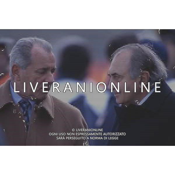CORRADO FERLAINO, dirigente sportivo, ex proprietario del Napoli Calcio - RETROSPETTIVA nella foto CORRADO FERLAINO con l\'allenatore Vujadin Boskov ©ARCHIVIO / AGENZIA ALDO LIVERANI SAS