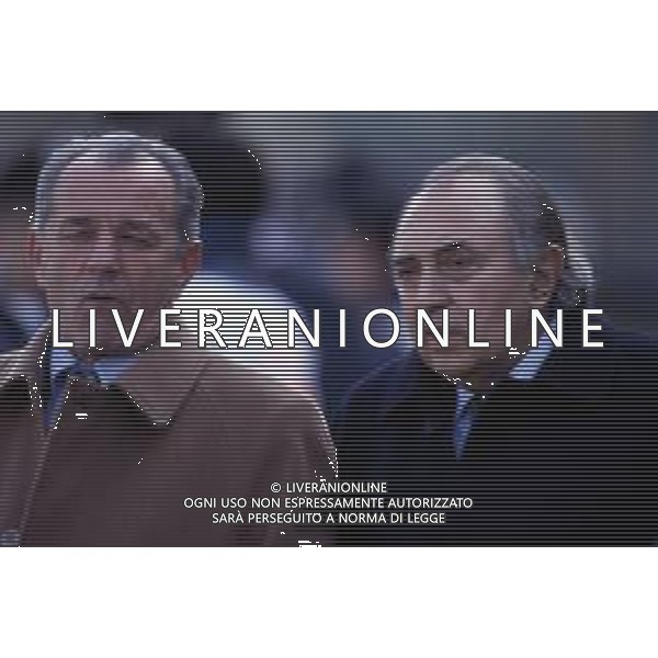CORRADO FERLAINO, dirigente sportivo, ex proprietario del Napoli Calcio - RETROSPETTIVA nella foto CORRADO FERLAINO con l\'allenatore Vujadin Boskov ©ARCHIVIO / AGENZIA ALDO LIVERANI SAS