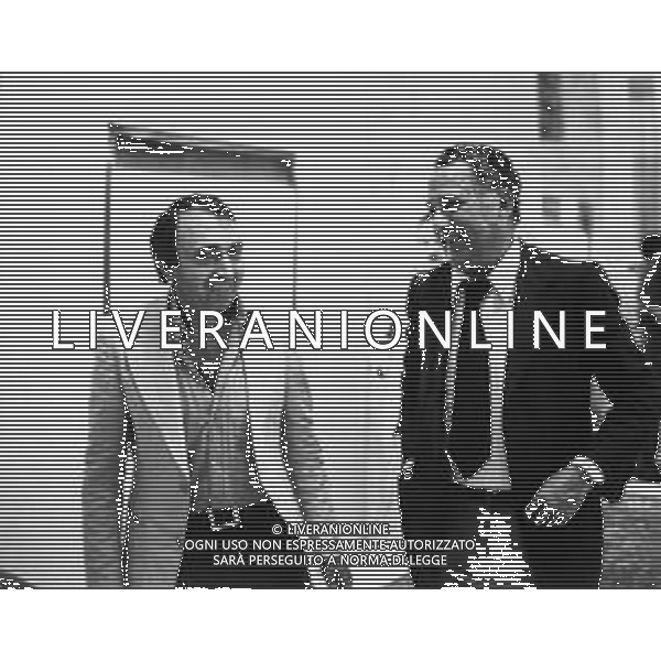 CORRADO FERLAINO, dirigente sportivo, ex proprietario del Napoli Calcio - RETROSPETTIVA nella foto CORRADO FERLAINO con Albino Buticchi ©ARCHIVIO / AGENZIA ALDO LIVERANI SAS