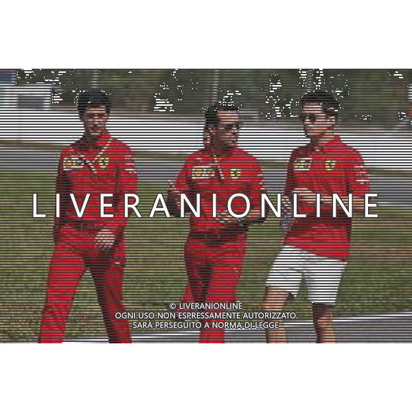 Charles Leclerc (MON) Ferrari walks the circuit with the team. 25.07.2019. Formula 1 World Championship, Rd 11, German Grand Prix, Hockenheim, Germany, Preparation Day. AG ALDO LIVERANI SAS-ONLY ITALY