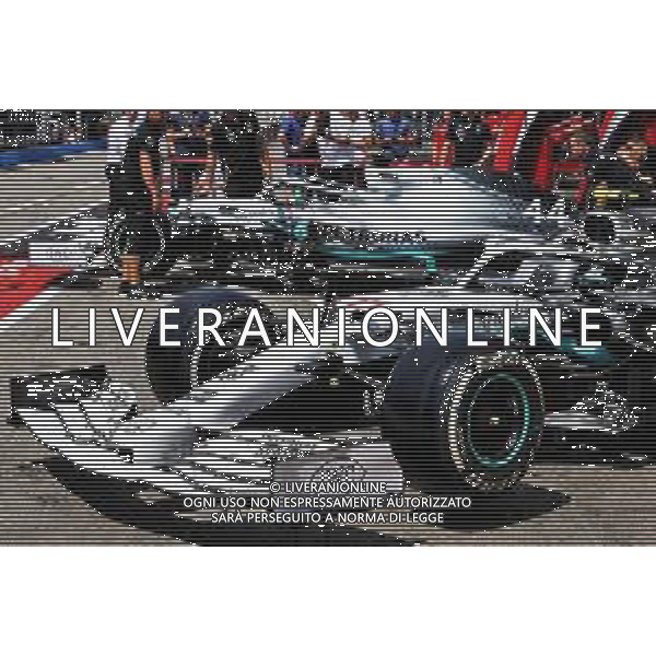 Mercedes AMG F1 W10 with special livery to celebrate 125 years of motorsport. 25.07.2019. Formula 1 World Championship, Rd 11, German Grand Prix, Hockenheim, Germany, Preparation Day. AG ALDO LIVERANI SAS-ONLY ITALY