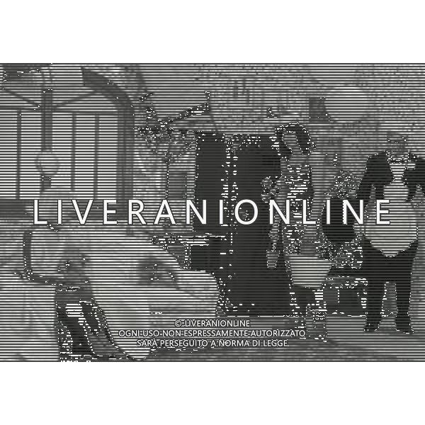 RETROSPETTIVA GIANFRANCO D\'ANGELO ATTORE NELLA FOTO GIANFRANCO D\'ANGELO NELLA TRASMISSIONE TELEVISIVA DRIVE IN NELL\'ANNO 1986 AG ALDO LIVERANI SAS