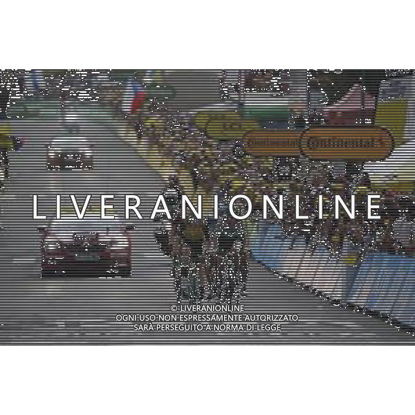 25-07-2019 Tour De France; Tappa 18 Embrun - Valloire; 2019, Jumbo - Visma; 2019, Bora - Hansgrohe; Kruijswijk, Steven; Buchmann, Emanuel; Valloire; ©SIROTTI / AGENZIA ALDO LIVERANI SAS