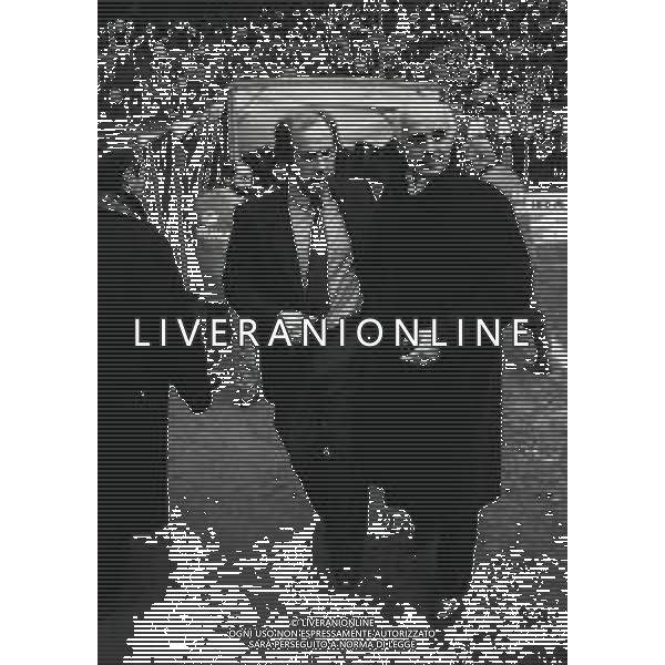 RETROSPETTIVA FRANCO SCOGLIO ALLENATORE GENOA CALCIO 1989-1990 NELLA FOTO FRANCO SCOGLIO CON ARRIGO SACCHI AG ALDO LIVERANI SAS