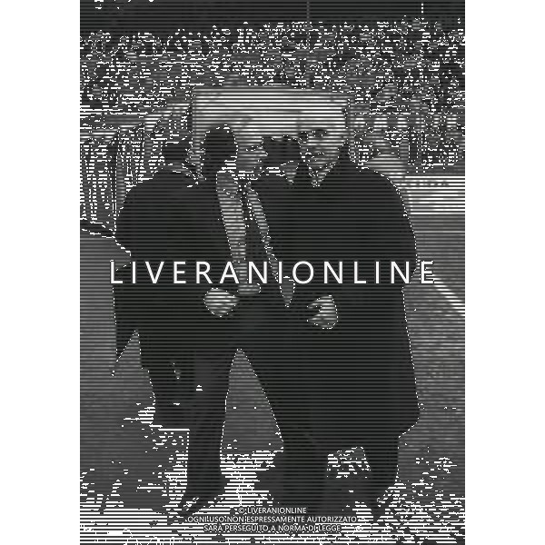 RETROSPETTIVA FRANCO SCOGLIO ALLENATORE GENOA CALCIO 1989-1990 NELLA FOTO FRANCO SCOGLIO CON ARRIGO SACCHI AG ALDO LIVERANI SAS