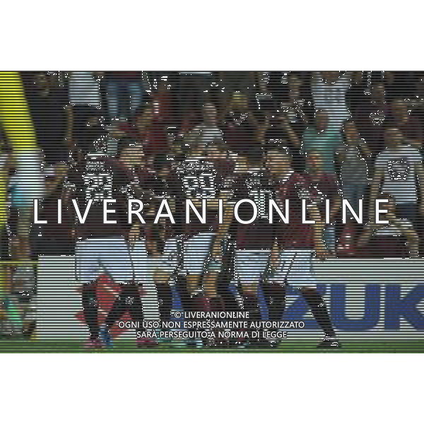 Alessandria 25.07.2019 Stadio Moccagatta Torino vs Debrecen secondo turno qualificazioni Europa League 2019/2020 ©Viganti/Agenzia Aldo Liverani Nella foto: esultanza dopo il gol di cristian ansaldi / AGENZIA ALDO LIVERANI SAS