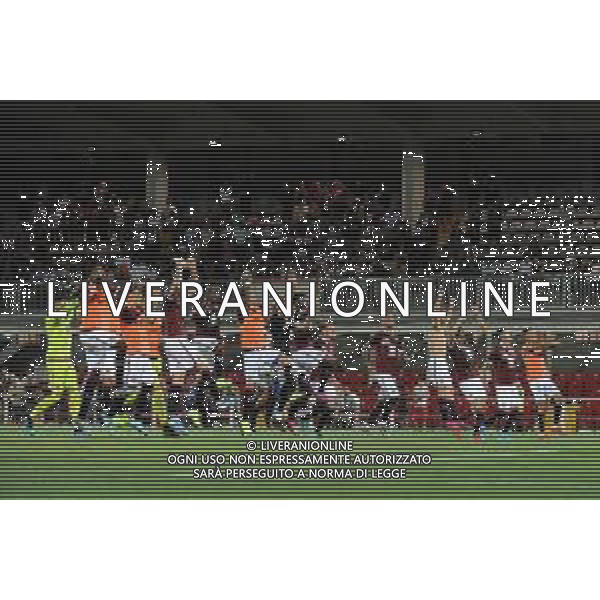 Alessandria 25.07.2019 Stadio Moccagatta Torino vs Debrecen secondo turno qualificazioni Europa League 2019/2020 ©Viganti/Agenzia Aldo Liverani Nella foto: festa torino a fine gara / AGENZIA ALDO LIVERANI SAS