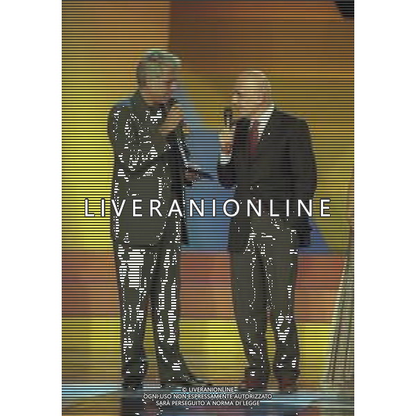 04-10-1999 MILANO PREMIAZIONE OSCAR DEL CALCIO NELLA FOTO TEO TEOCOLI E ADRIANO GALLIANI AG ALDO LIVERANI SAS