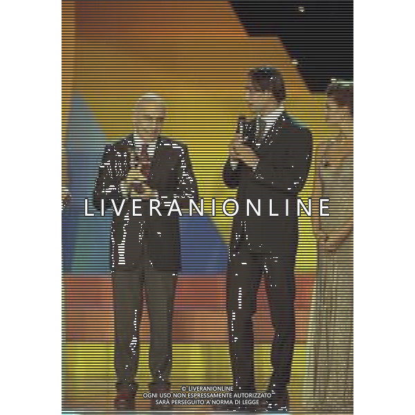 04-10-1999 MILANO PREMIAZIONE OSCAR DEL CALCIO NELLA FOTO ADRIANO GALLIANI E ALESSANDRO NESTA AG ALDO LIVERANI SAS