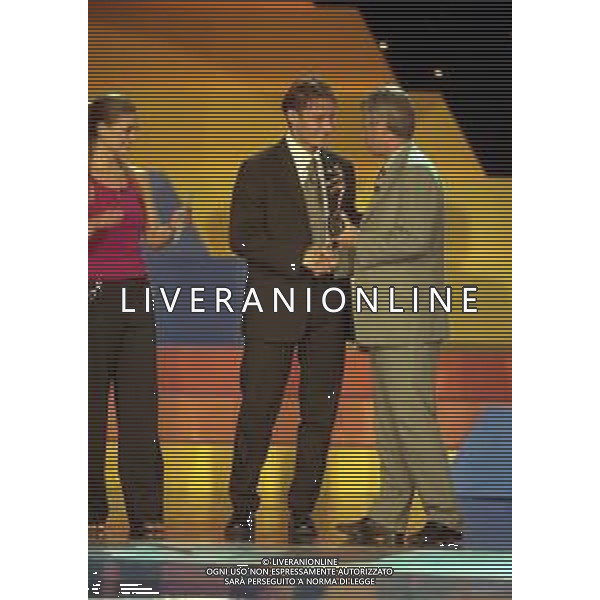 04-10-1999 MILANO PREMIAZIONE OSCAR DEL CALCIO NELLA FOTO FRANCESCO TOTTI E GIANNI RIVERA AG ALDO LIVERANI SAS