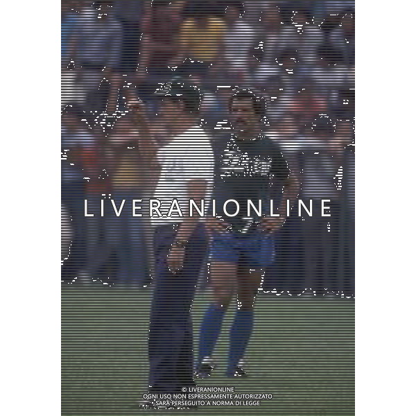 RETROSPETTIVA TELE SANTANA ALLENATORE CALCIO NELLA FOTO TELE SANTANA AG ALDO LIVERANI SAS