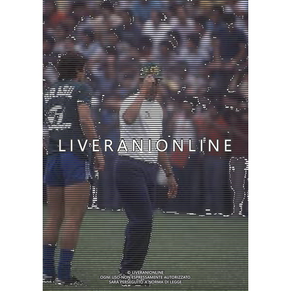 RETROSPETTIVA TELE SANTANA ALLENATORE CALCIO NELLA FOTO TELE SANTANA AG ALDO LIVERANI SAS