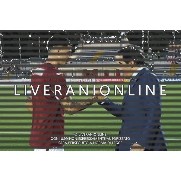 Alessandria 25-07-2019 Stadio Giuseppe Moccagatta UEFA Europa League 2° turno preliminare - gara di andata Torino (ITA) vs Debrecen (HUN) nella foto Daniele Baselli (Torino) SX e Urbano Cairo DX presidente del Torino foto Roberto Garavaglia - ag. Aldo Liverani sas