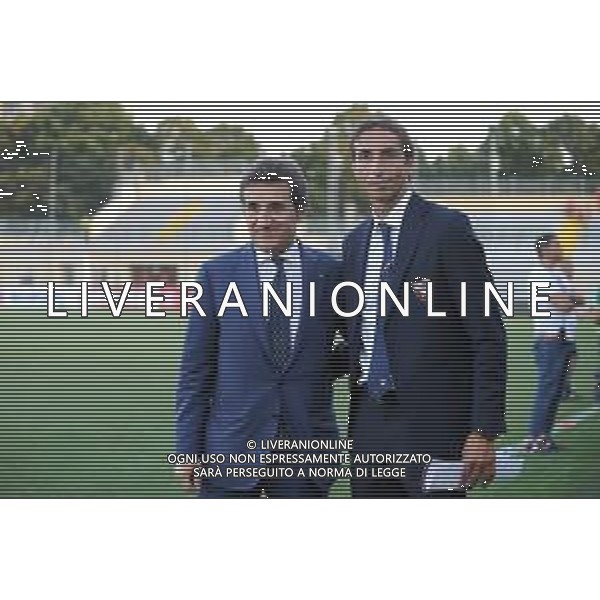 Alessandria 25.07.2019 Stadio Moccagatta Torino vs Debrecen secondo turno qualificazioni Europa League 2019/2020 ©Viganti/Agenzia Aldo Liverani Nella foto: urbano cairo e emiliano moretti