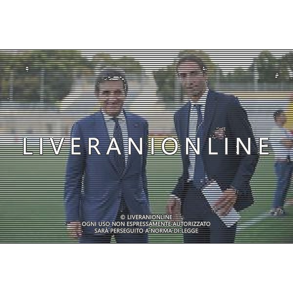Alessandria 25.07.2019 Stadio Moccagatta Torino vs Debrecen secondo turno qualificazioni Europa League 2019/2020 ©Viganti/Agenzia Aldo Liverani Nella foto: urbano cairo e emiliano moretti