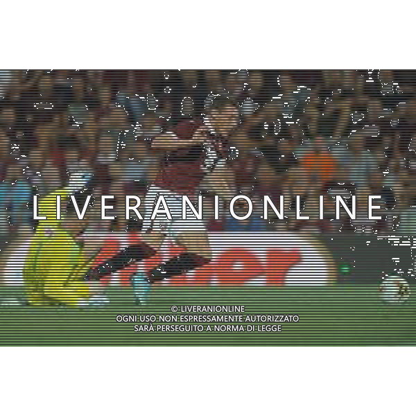 Alessandria 25.07.2019 Stadio Moccagatta Torino vs Debrecen secondo turno qualificazioni Europa League 2019/2020 ©Viganti/Agenzia Aldo Liverani Nella foto: calcio di rigore su andrea belotti