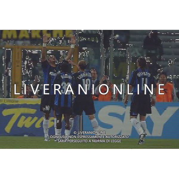 Roma - Inter finale di andata di coppa italia Tim Cup 12/06/2005 nella foto esultanza dopo il gol di adriano ph gianni nucci/agenzia aldo liverani