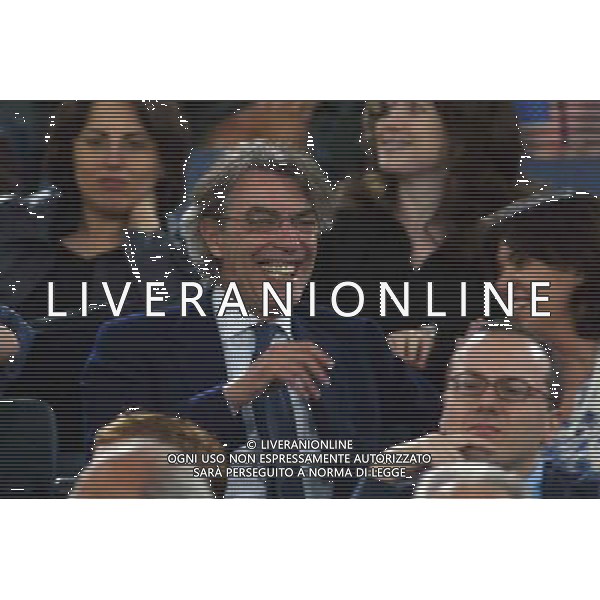 Roma - Inter finale di andata di coppa italia Tim Cup 12/06/2005 nella foto massimo moratti in tribuna ph gianni nucci/agenzia aldo liverani