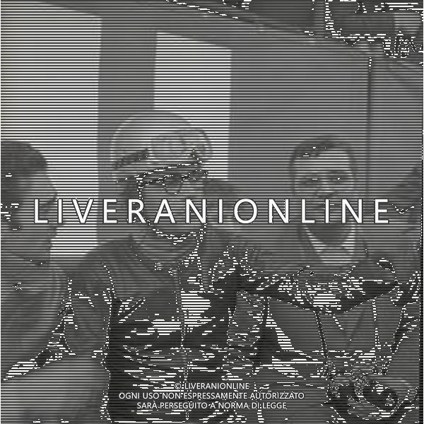 RETROSPETTIVA RENZO PASOLINI MOTOCICLISTA NELLA FOTO RENZO PASOLINI A CESENATICO AL PREMIO SHELL NELL\'ANNO 1969 AG ALDO LIVERANI SAS
