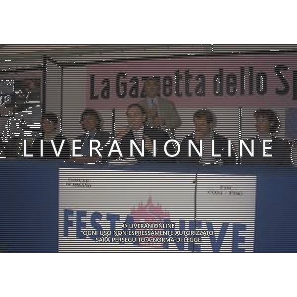 04-10-1996 MILANO FESTA DELLA NEVE ORGANIZZATA DALLA GAZZETTA DELLO SPORT NELLA FOTO CONFERENZA STAMPA LA FESTA DELLA NEVE AG ALDO LIVERANI SAS