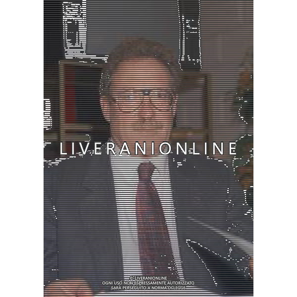 04-10-1996 MILANO FESTA DELLA NEVE ORGANIZZATA DALLA GAZZETTA DELLO SPORT NELLA FOTO MARIO COTELLI ALLENATORE DI SCI ALPINO AG ALDO LIVERANI SAS