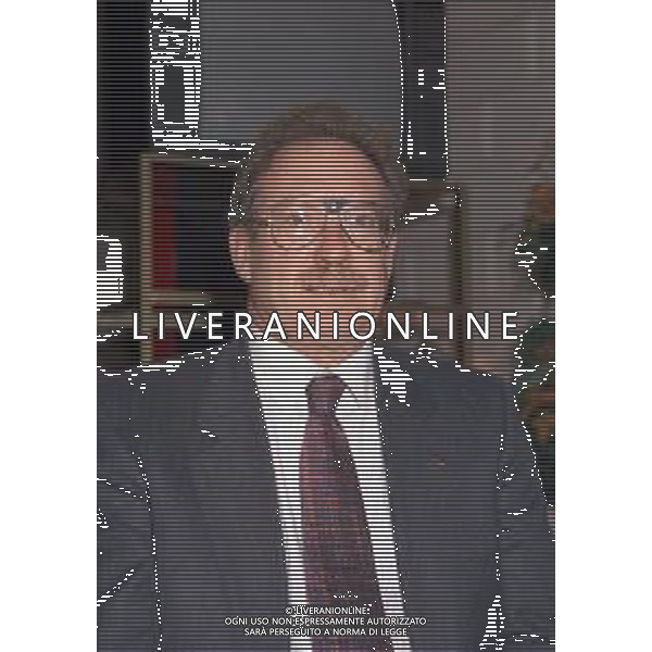 04-10-1996 MILANO FESTA DELLA NEVE ORGANIZZATA DALLA GAZZETTA DELLO SPORT NELLA FOTO MARIO COTELLI ALLENATORE DI SCI ALPINO AG ALDO LIVERANI SAS