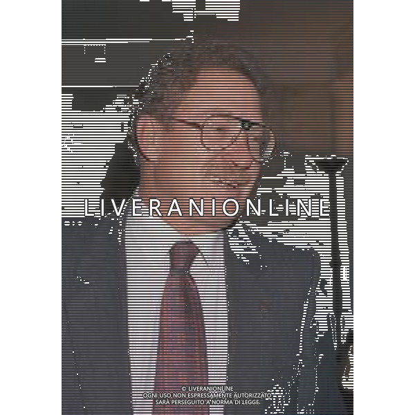 04-10-1996 MILANO FESTA DELLA NEVE ORGANIZZATA DALLA GAZZETTA DELLO SPORT NELLA FOTO MARIO COTELLI ALLENATORE DI SCI ALPINO AG ALDO LIVERANI SAS