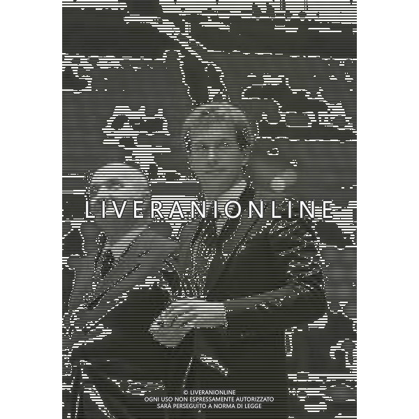 RETROSPETTIVA KLAUS DI BIASI NUOTATORE NELLA FOTO KLAUS DI BIASI NELL\'ANNO 1977 ALLA MANIFESTAZIONE CICLISTICA DELLA SEI GIORNI  AG ALDO LIVERANI SAS 