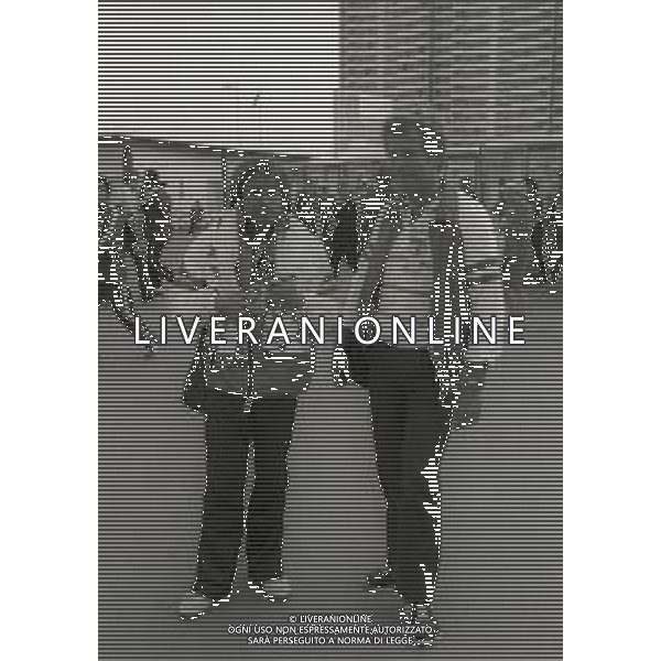 RETROSPETTIVA KLAUS DI BIASI NUOTO NELLA FOTO KLAUS DI BIASI E GIORGIO CAGNOTTO ALLE OLIMPIADI DI MOSCA NELL\'ANNO 1980 AG ALDO LIVERANI SAS