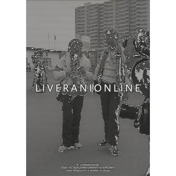 RETROSPETTIVA KLAUS DI BIASI NUOTO NELLA FOTO KLAUS DI BIASI E GIORGIO CAGNOTTO ALLE OLIMPIADI DI MOSCA NELL\'ANNO 1980 AG ALDO LIVERANI SAS