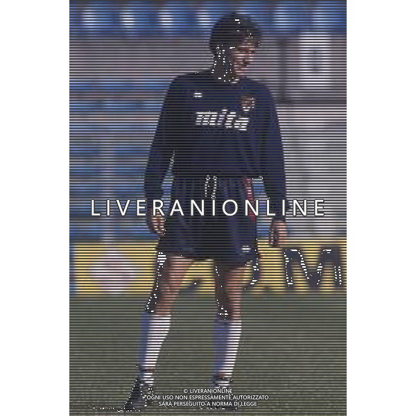 RETROSPETTIVA STEFANO ERANIO CALCIATORE NELLA FOTO STEFANO ERANIO CON LA MAGLIA DEL GENOA CALCIO AG ALDO LIVERANI SAS