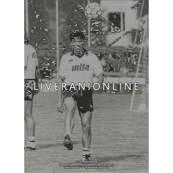RETROSPETTIVA STEFANO ERANIO CALCIATORE NELLA FOTO STEFANO ERANIO CON LA MAGLIA DEL GENOA CALCIO AG ALDO LIVERANI SAS