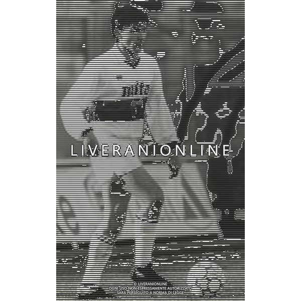 RETROSPETTIVA STEFANO ERANIO CALCIATORE NELLA FOTO STEFANO ERANIO CON LA MAGLIA DEL GENOA CALCIO AG ALDO LIVERANI SAS