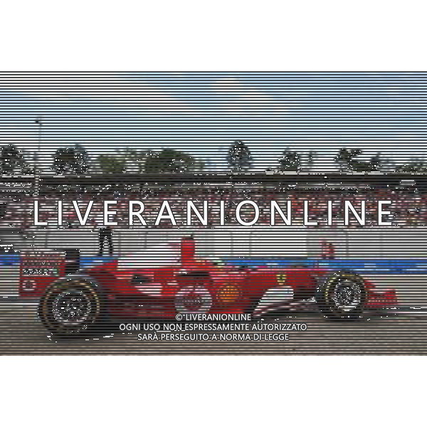 Mick Schumacher (GER) Ferrari Test Driver in the Ferrari F2003-GA driven by his father Michael Schumacher. 27.07.2019. Formula 1 World Championship, Rd 11, German Grand Prix, Hockenheim, Germany, Qualifying Day. AG ALDO LIVERANI SAS-ONLY ITALY