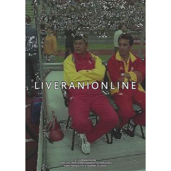 2000-2001 AMICHEVOLE BAYERN MONACO-GALATASARAY NELLA FOTO MIRCEA LUCESCU ALLENATORE GALATASARAY AG ALDO LIVERANI SAS