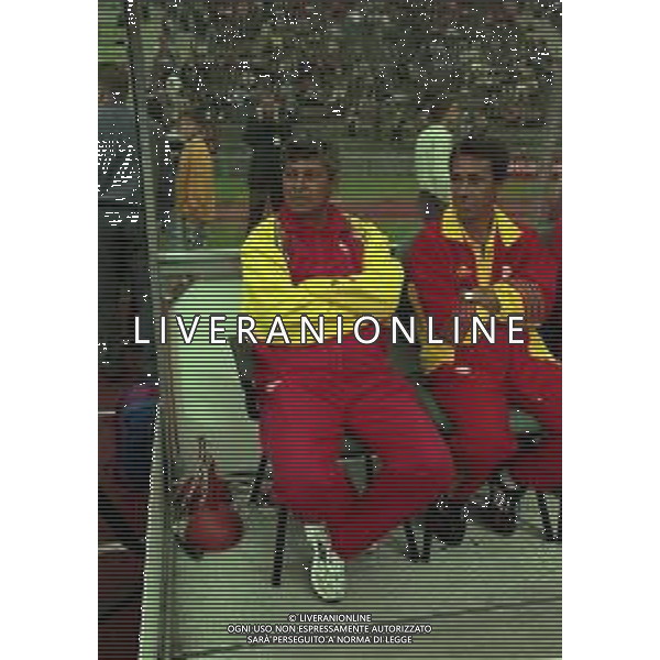 2000-2001 AMICHEVOLE BAYERN MONACO-GALATASARAY NELLA FOTO MIRCEA LUCESCU ALLENATORE GALATASARAY AG ALDO LIVERANI SAS