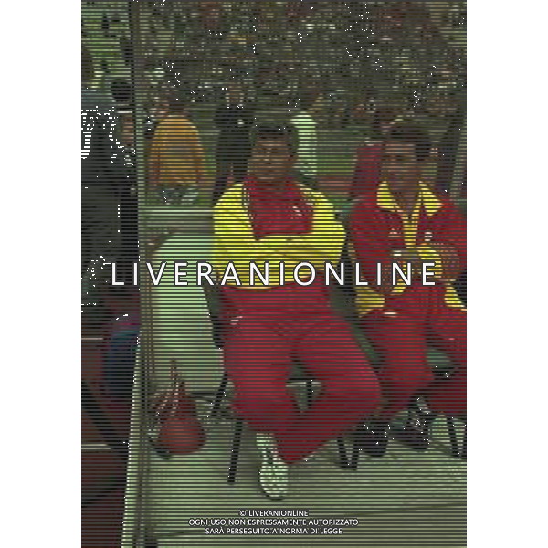 2000-2001 AMICHEVOLE BAYERN MONACO-GALATASARAY NELLA FOTO MIRCEA LUCESCU ALLENATORE GALATASARAY AG ALDO LIVERANI SAS