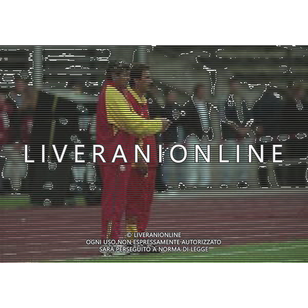 2000-2001 AMICHEVOLE BAYERN MONACO-GALATASARAY NELLA FOTO MIRCEA LUCESCU ALLENATORE GALATASARAY AG ALDO LIVERANI SAS