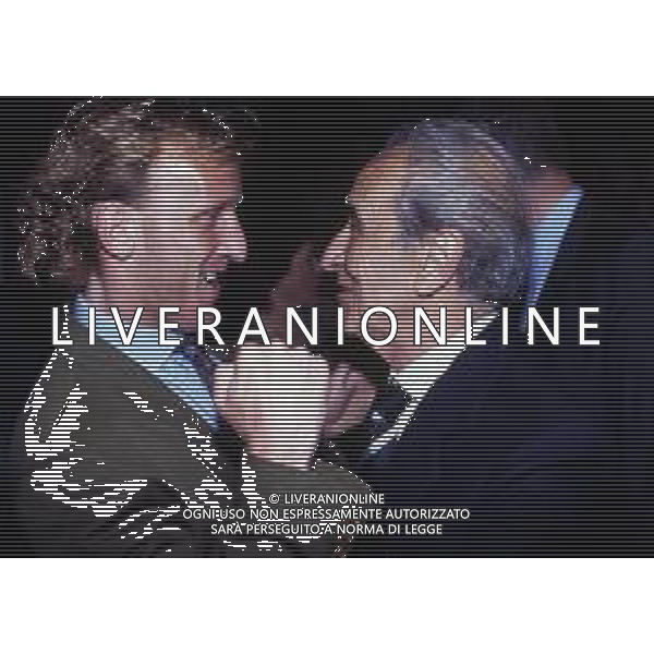 MILANO 1990-FESTA INTER PER LA VITTORIA DELLA COPPA UEFA NELLA FOTO ANDREAS BREHME E GIUSEPPE PRISCO AG ALDO LIVERANI SAS